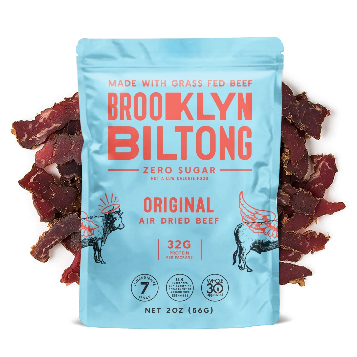 Brooklyn Biltong Original Grass Fed Tender Jerky, 2 oz
