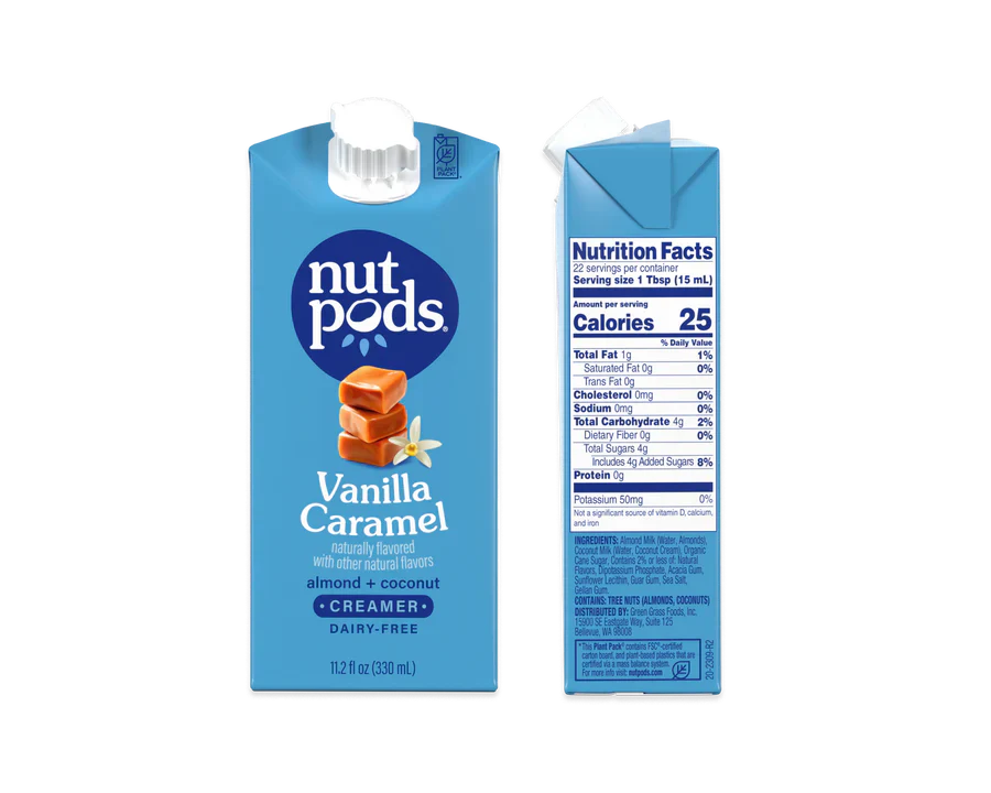 Nutpods Vanilla Caramel Almond + Coconut Creamer, 25.4 oz