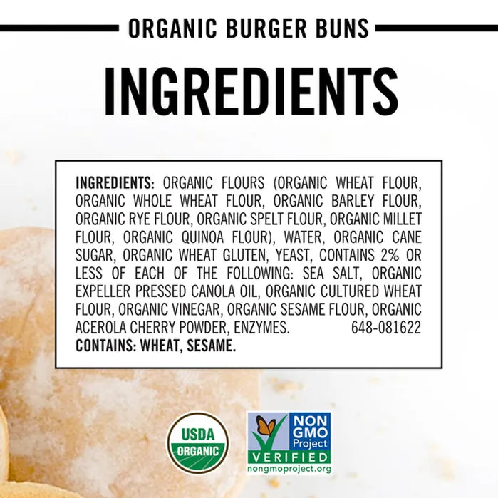 Dave's Killer Bread Organic Burger Buns Done Right, 16 oz