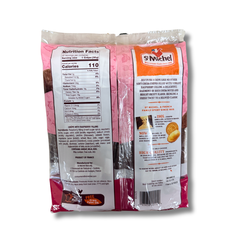 St Michel Cocoa Raspberry Crepes, 21.16 oz