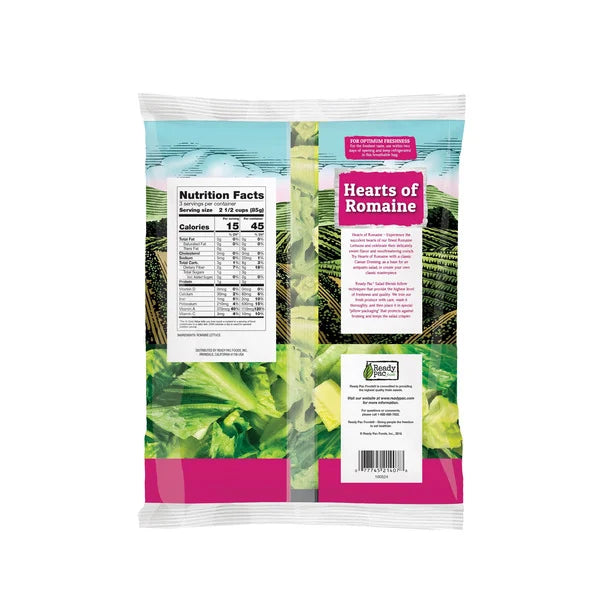 Ready Pac Bistro Hearts of Romaine Salad Bag, 9 oz
