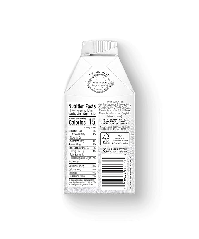 Elmhurst Chai Spice Oat Creamer, 16 oz