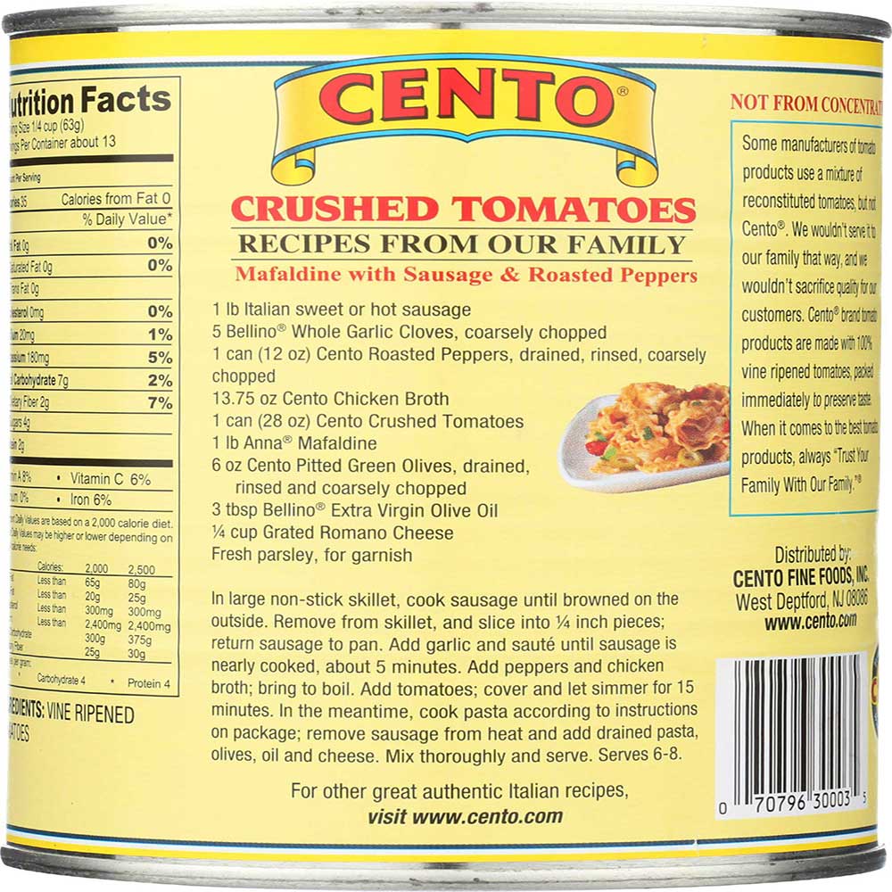 Cento All Purpose Crushed Tomatoes, 28 oz