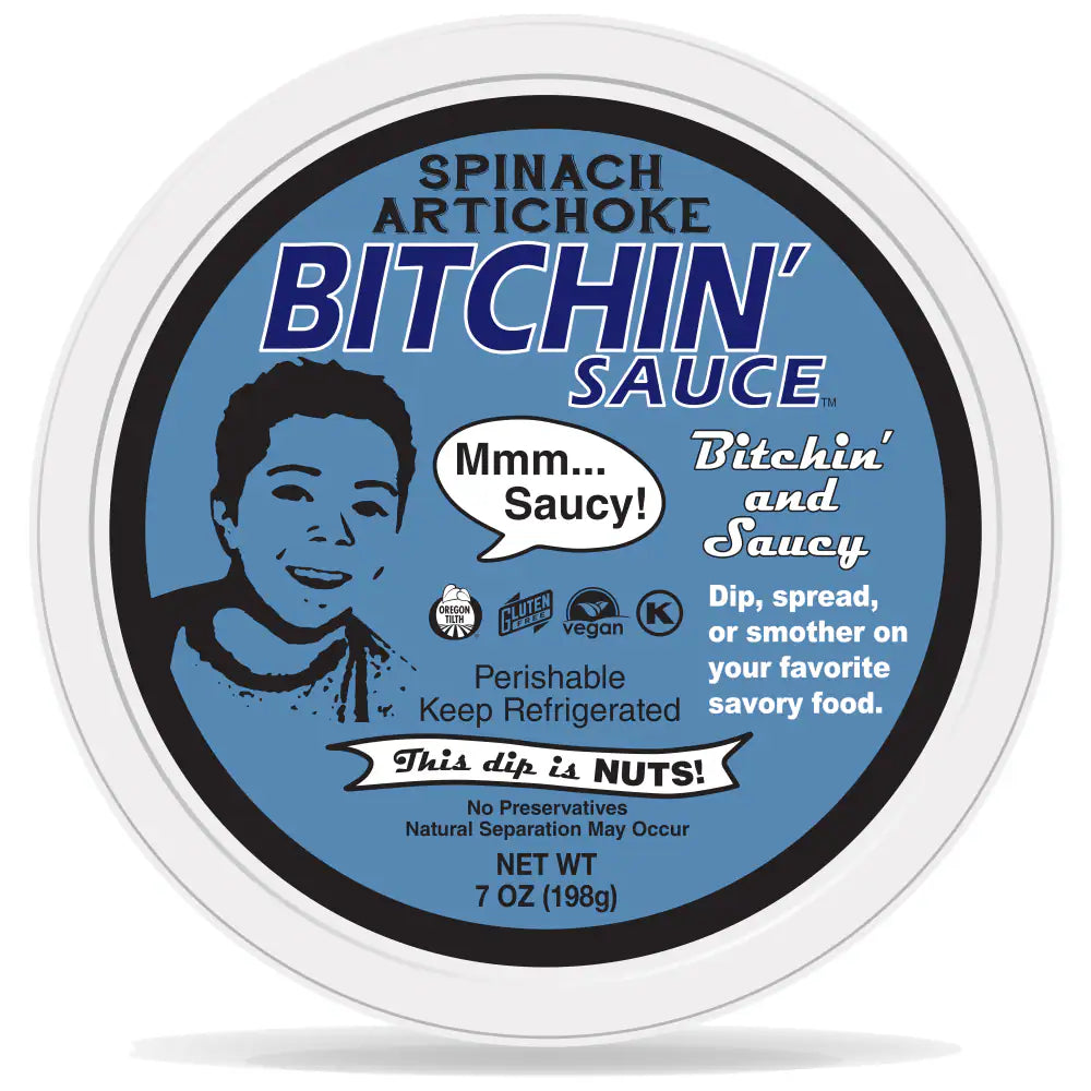 Bitchin Sauce Spinach Artichoke Almond Dip, 7 oz