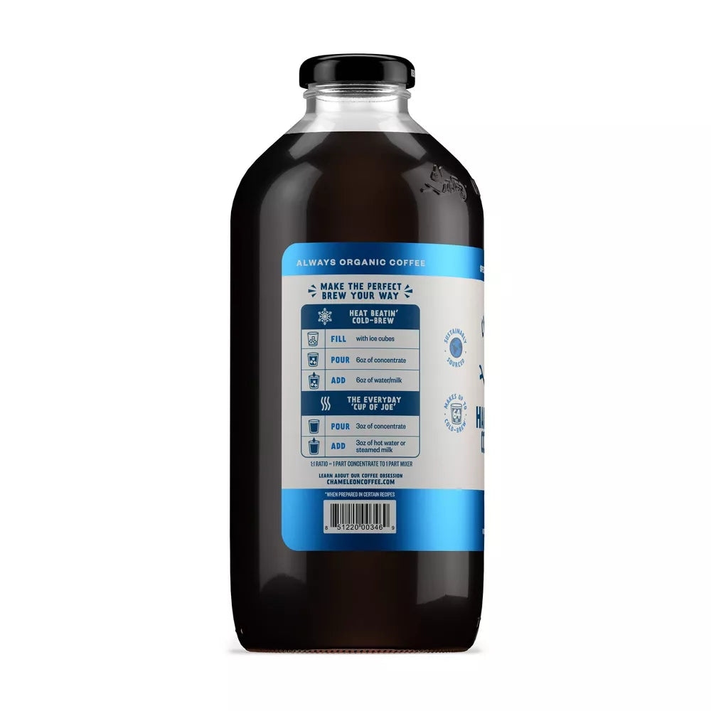 Chameleon Vanilla Cold Brew Coffee Concentrate, 32 oz