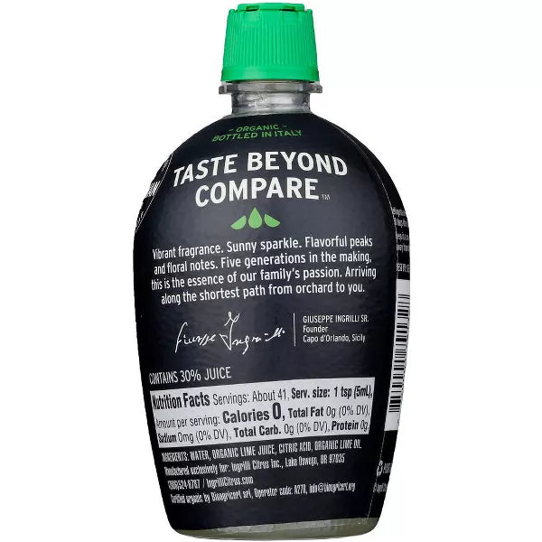 Ingrilli Organic Lime Squeeze Blend Juice, 7 oz