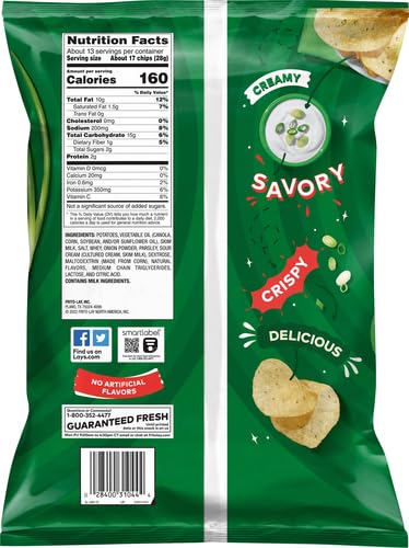 Lay's Potato Chips Sour Cream & Onion Flavored Party Size, 12.5 oz