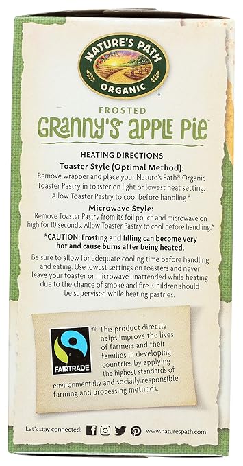 Nature's Path Organic Frosted 'Granny's Apple Pie' Toaster Pastries, 11 oz