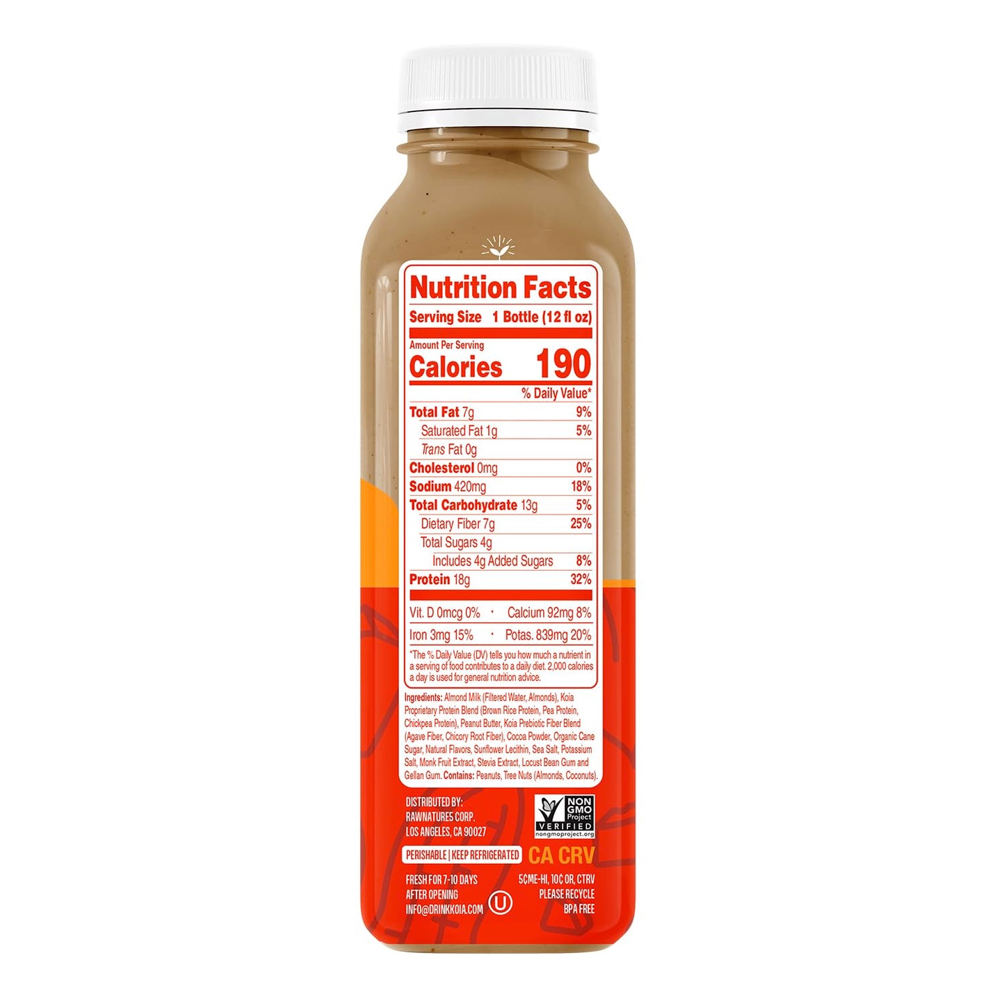 Koia Chocolate Peanut Butter Protein Shake, 12 oz