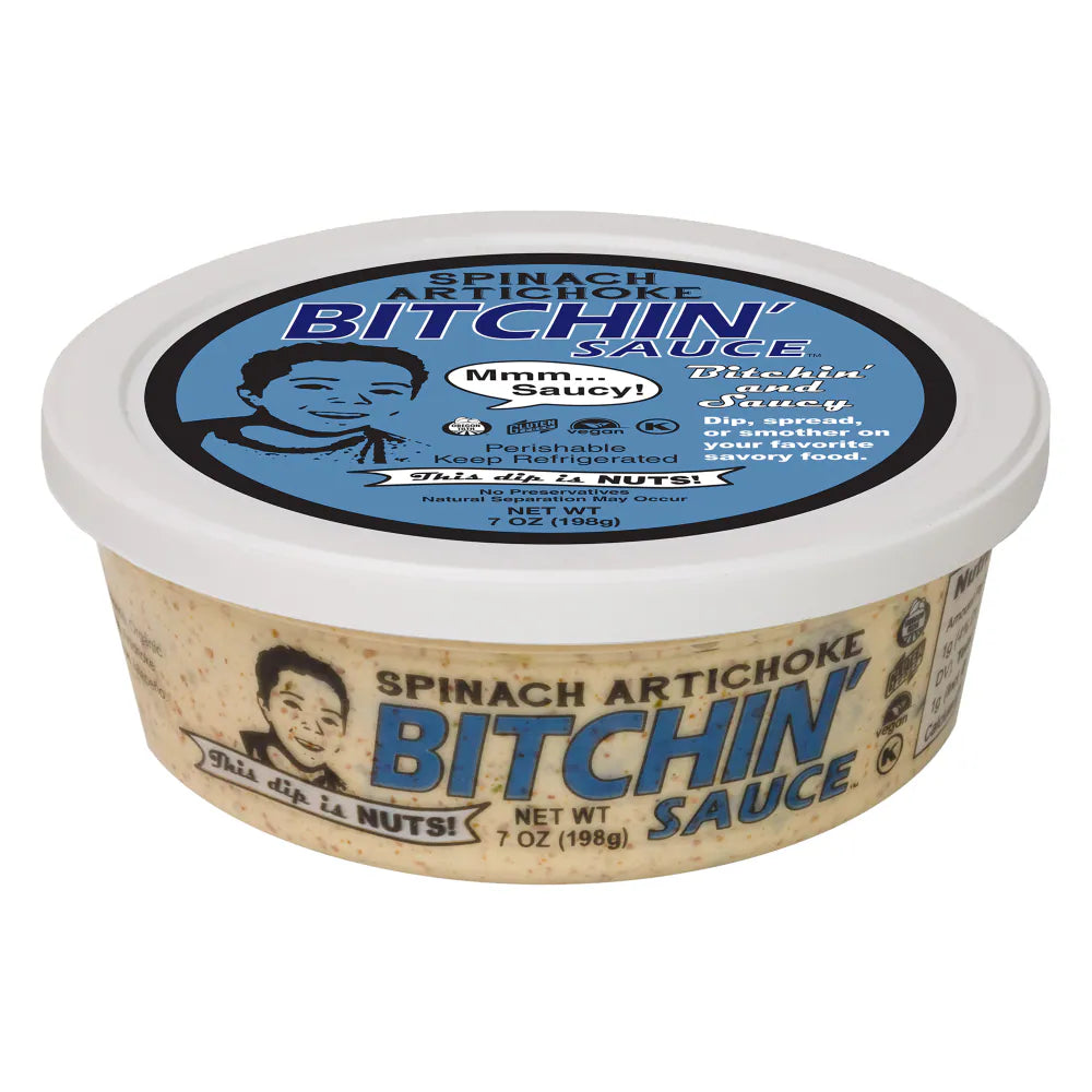 Bitchin Sauce Spinach Artichoke Almond Dip, 7 oz
