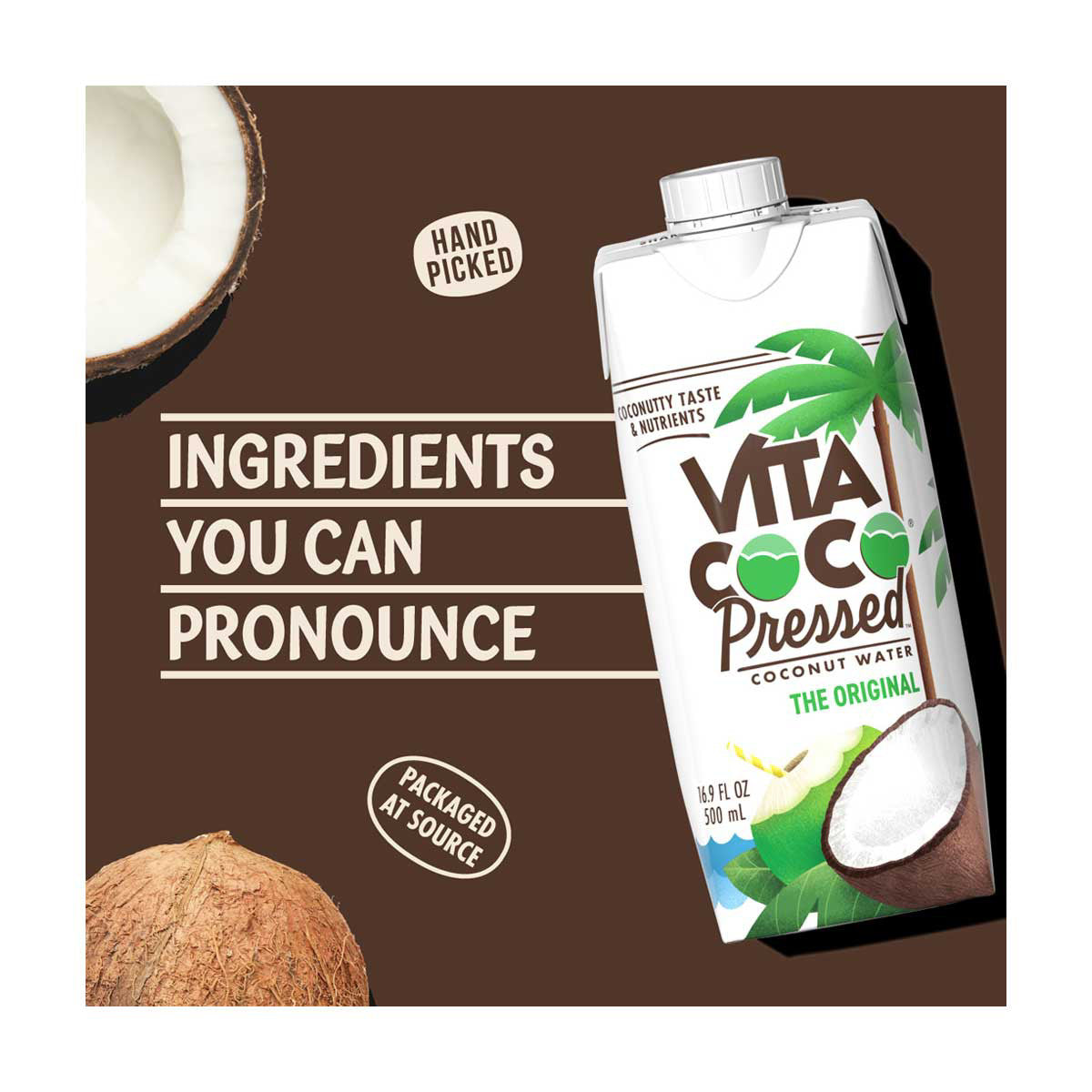 Vita Coco Original Pressed Coconut Water, 16.9 oz