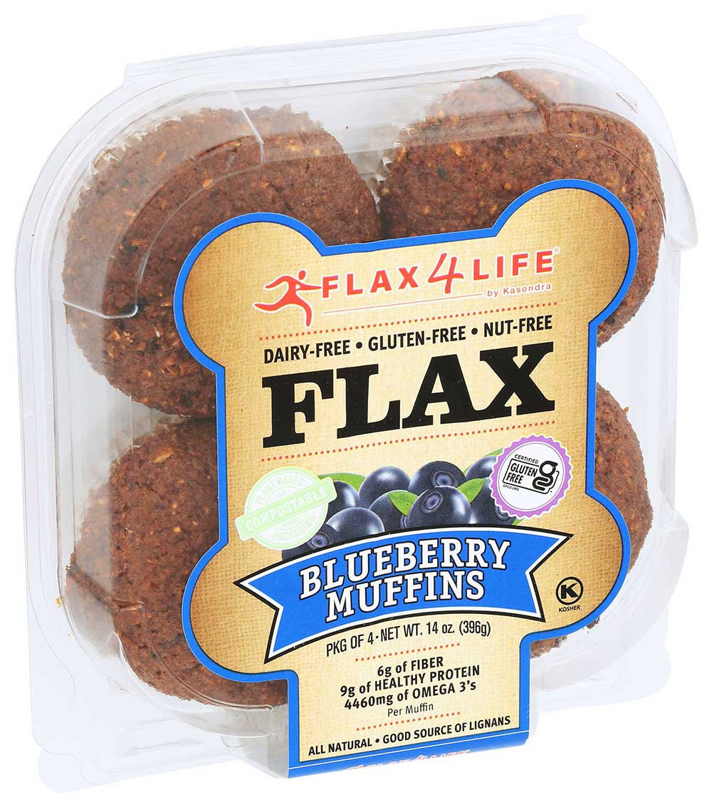Flax 4 Life Muffins Wild Blueberry, 14 oz