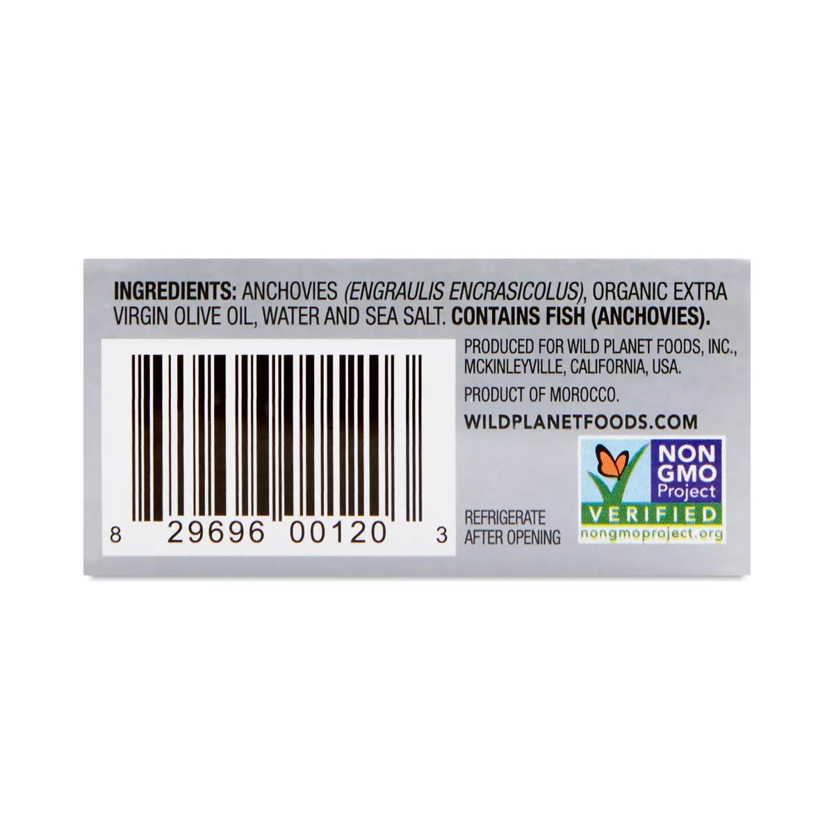 Wild Planet Wild White Anchovies, 4.4 oz
