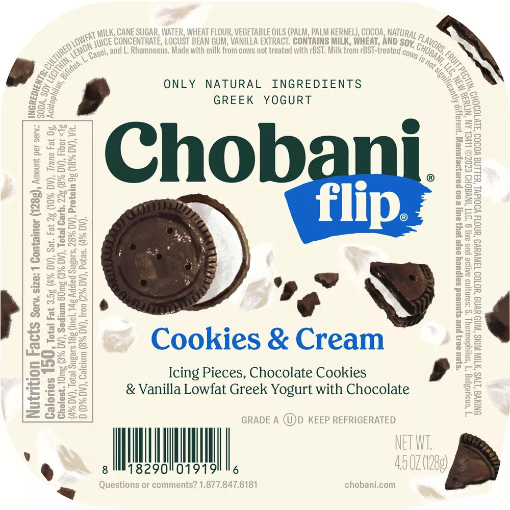 Chobani® Flip Cookies & Cream, 4.5 oz