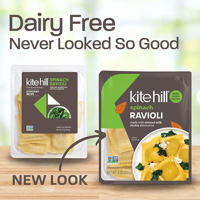 Kite Hill Plant Based Spinach Ravioli, 9 oz