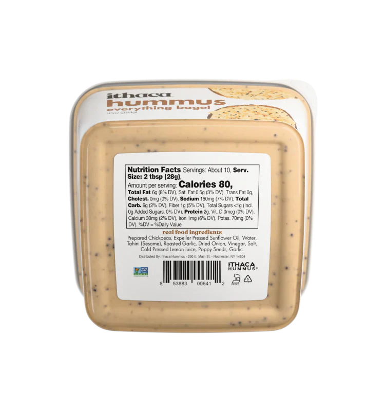 Ithaca Cold Crafted Everything Bagel Hummus, 10 oz