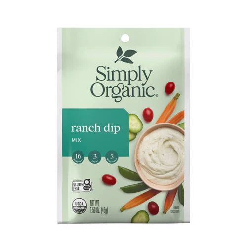 Simply Organic Ranch Dip Mix, 1.5 oz
