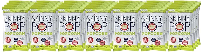 Skinny pop Organic Popcorn 28 ct, .65 oz