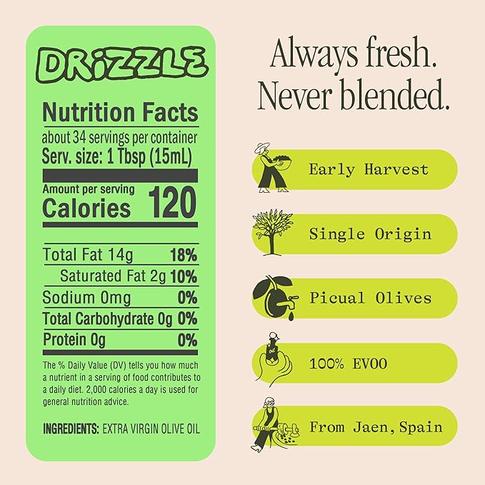 Graza Drizzle Extra Virgin Olive Oil, 16.9 oz