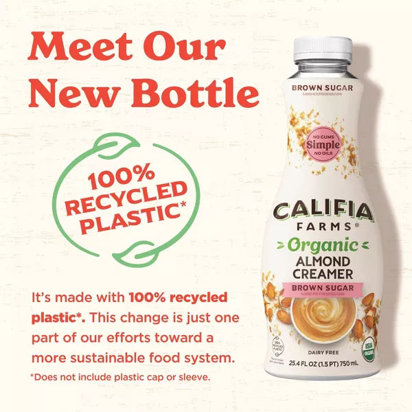 Califia Farms Organic Brown Sugar Almond Creamer, 25.4 oz