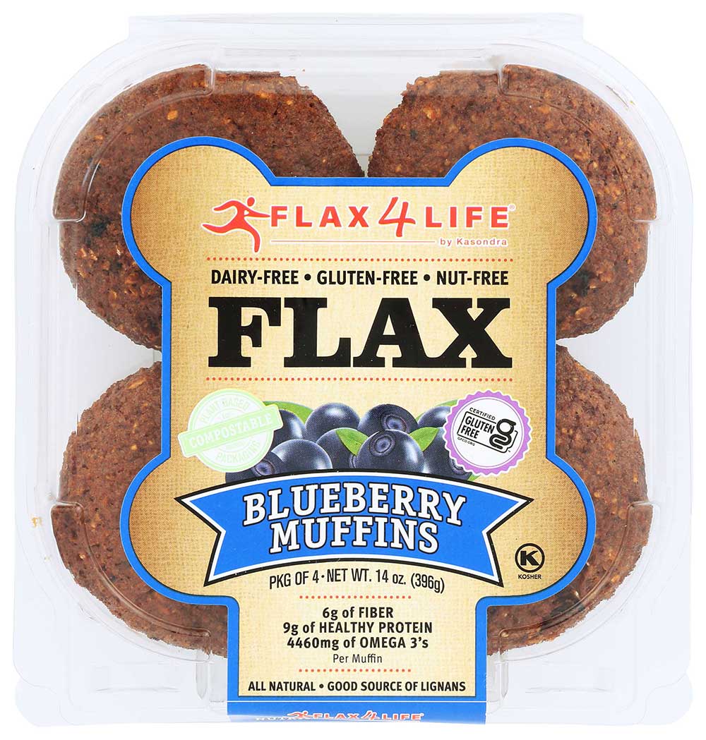 Flax 4 Life Muffins Wild Blueberry, 14 oz