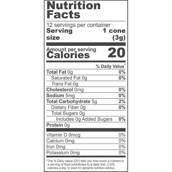 Let's Do Organics Cake Style Ice Cream Cones, 12 ct