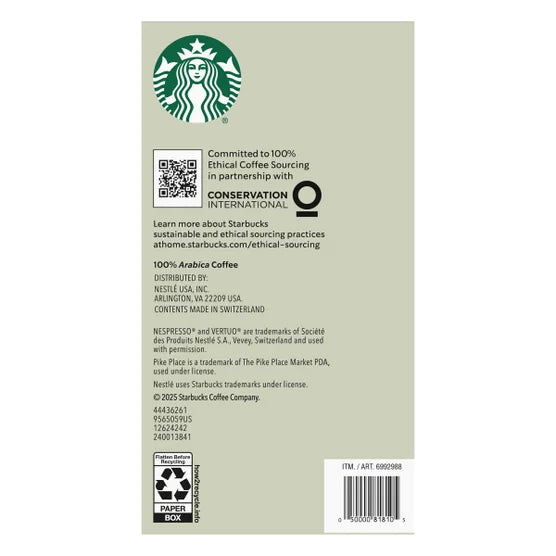 Starbucks Coffee and Espresso Capsules for Nespresso 60-count Variety Pack, 100% Arabica Coffee