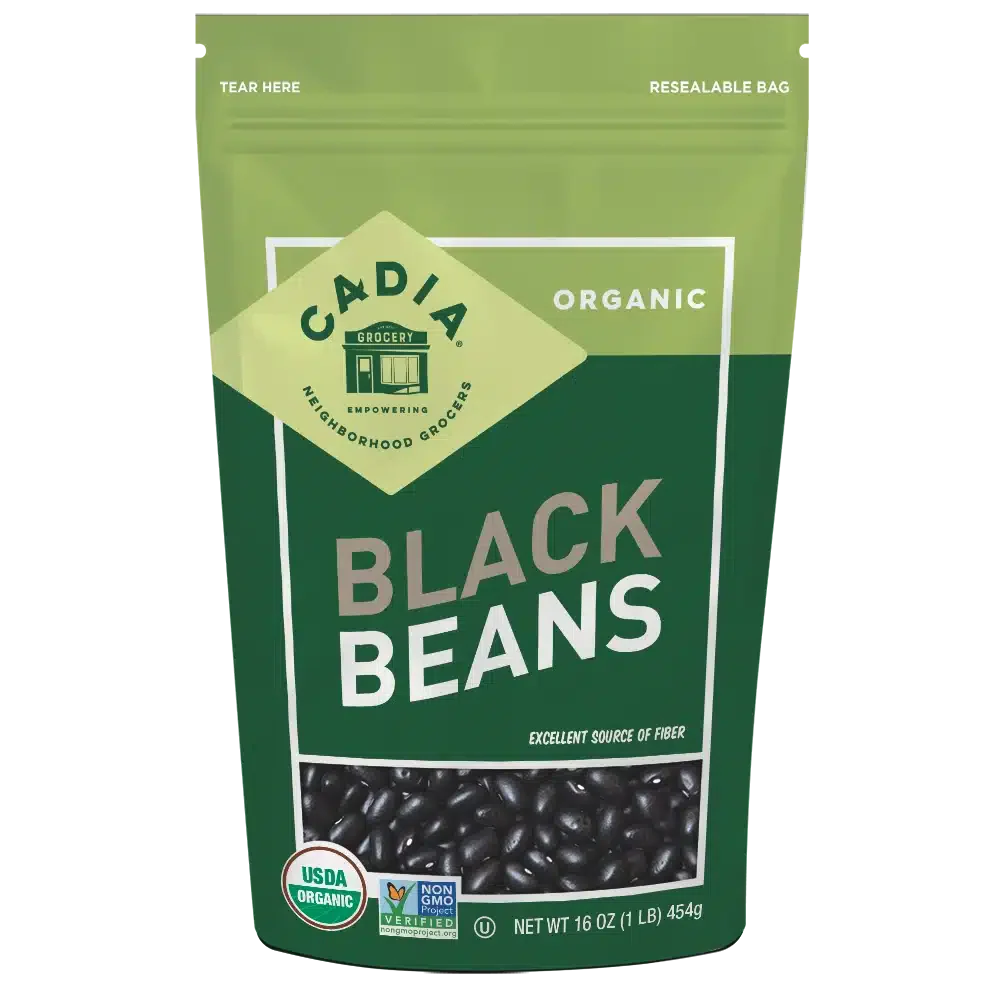 Cadia Organic Dry Black Beans, 16 oz