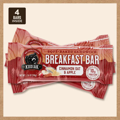 Kodiak Cinnamon Oat & Apple Soft-Baked Sandwich Breakfast Bars, 7.05 oz
