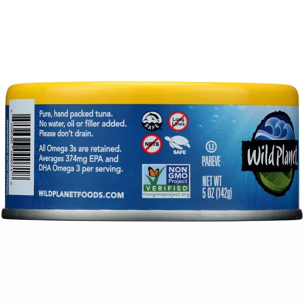 Wild Planet Skipjack Wild Tuna No Salt Added, 5 oz