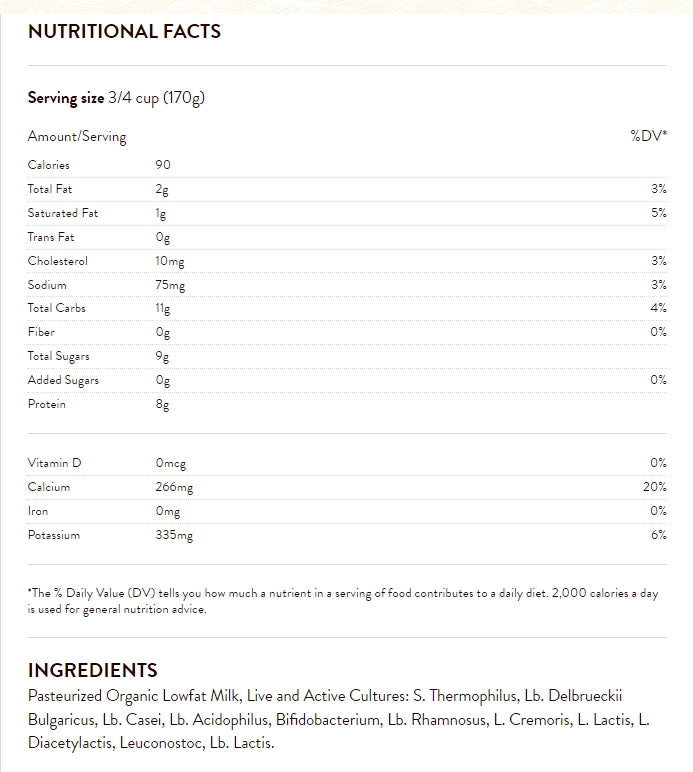 Straus Organic Lowfat Plain Kefir, 32 oz