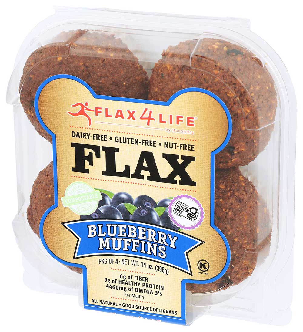 Flax 4 Life Muffins Wild Blueberry, 14 oz