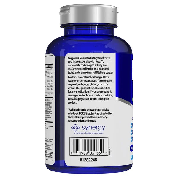Focus Factor Brain Nutrition & Multivitamin, 180 Tablets
