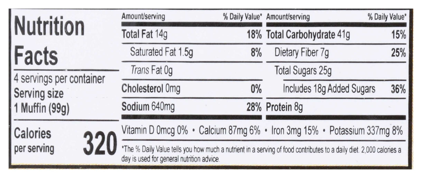Flax 4 Life Muffins Carot Raisin Muffins, 14 oz