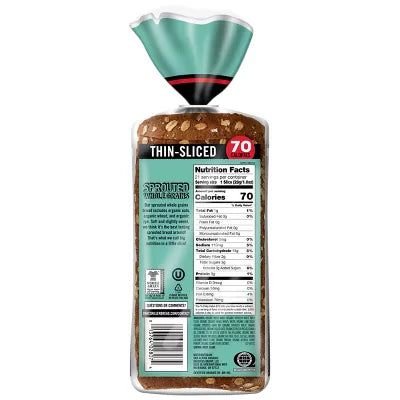 Dave's Killer Bread Organic Thin-Sliced Sprouted Whole Grain Bread, 20.5 oz