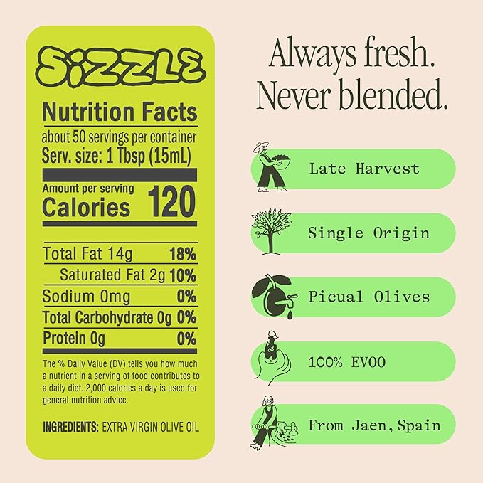 Graza Sizzle Extra Virgin Olive Oil, 25.3 oz