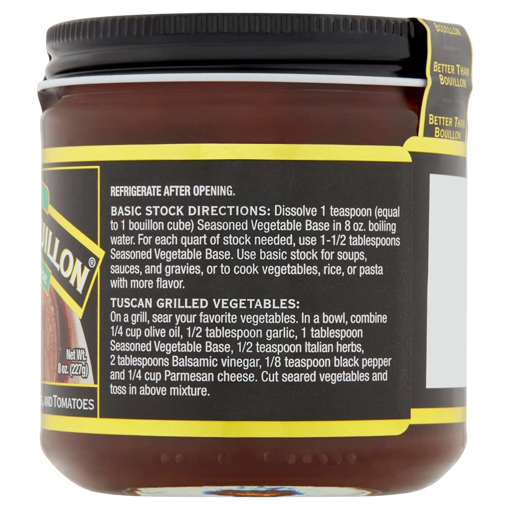 Better Than Bouillon Seasoned Vegetable Base, 8 oz