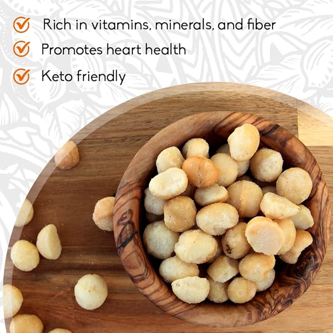 MacFarms Fresh From Hawaii Dry Roasted Macadamia Nuts with Sea Salt, 1.5 lbs