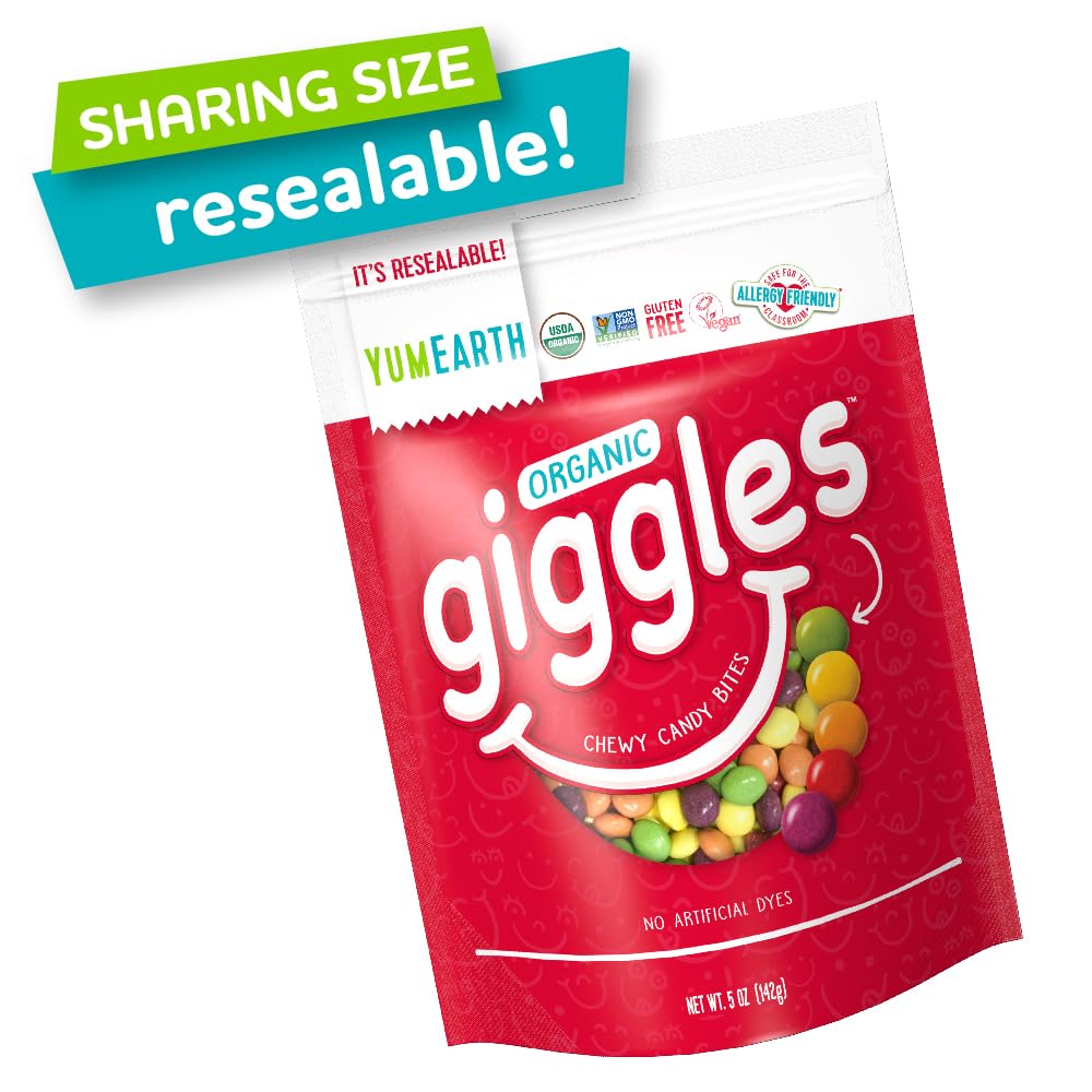 YumEarth Organic Giggles Chewy Candy, 5 oz