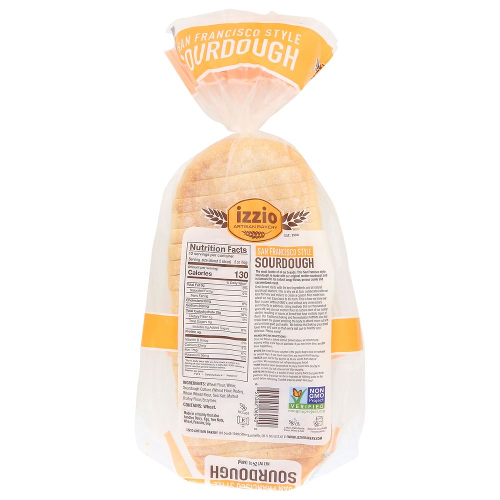 Izzio Artisan Bakery San Francisco Style Sourdough Bread, 24 oz