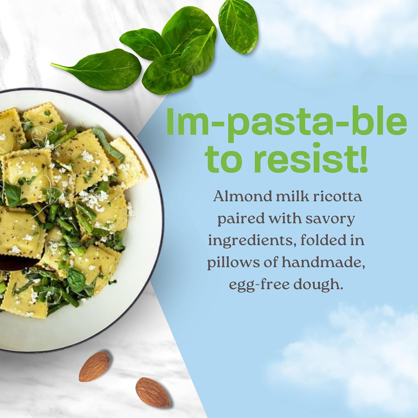 Kite Hill Plant Based Spinach Ravioli, 9 oz