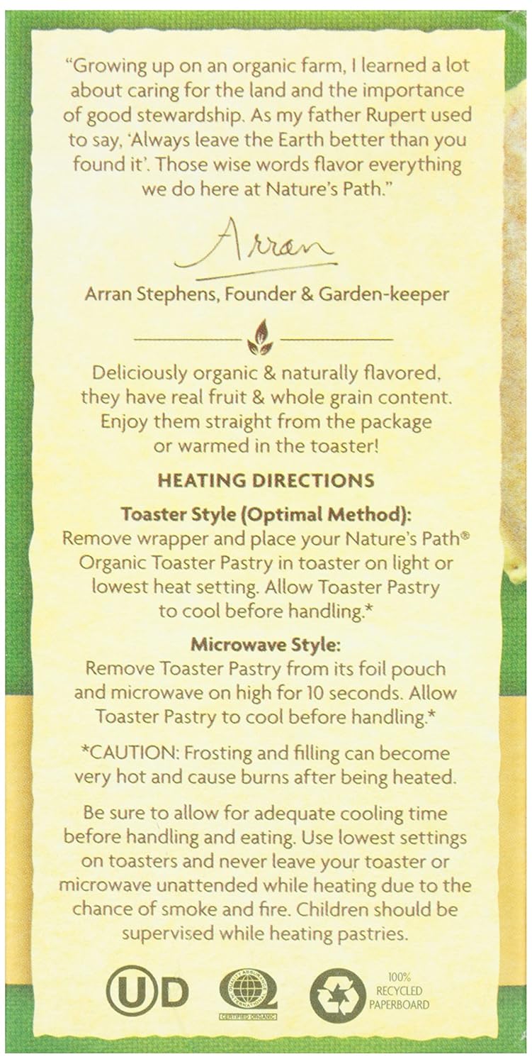 Nature's Path Organic Frosted 'Granny's Apple Pie' Toaster Pastries, 11 oz