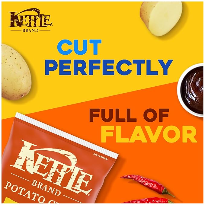 Kettle Backyard BBQ Party Size Kettle Potato Chips, 13 oz