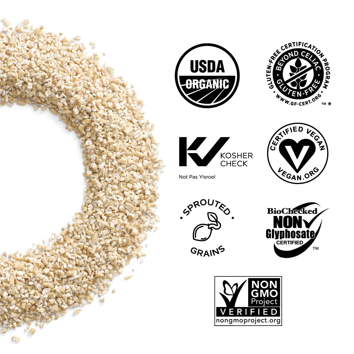 One Degree Organic Sprouted Steel Cut Oats, 24 oz