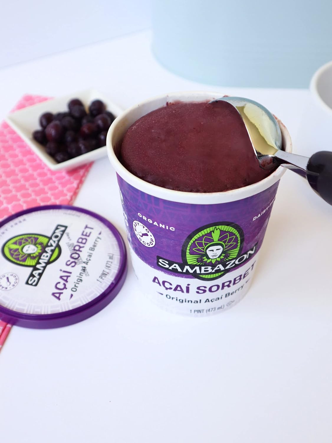 Sambazon Organic Original Açaí Berry Sorbet, 16 oz