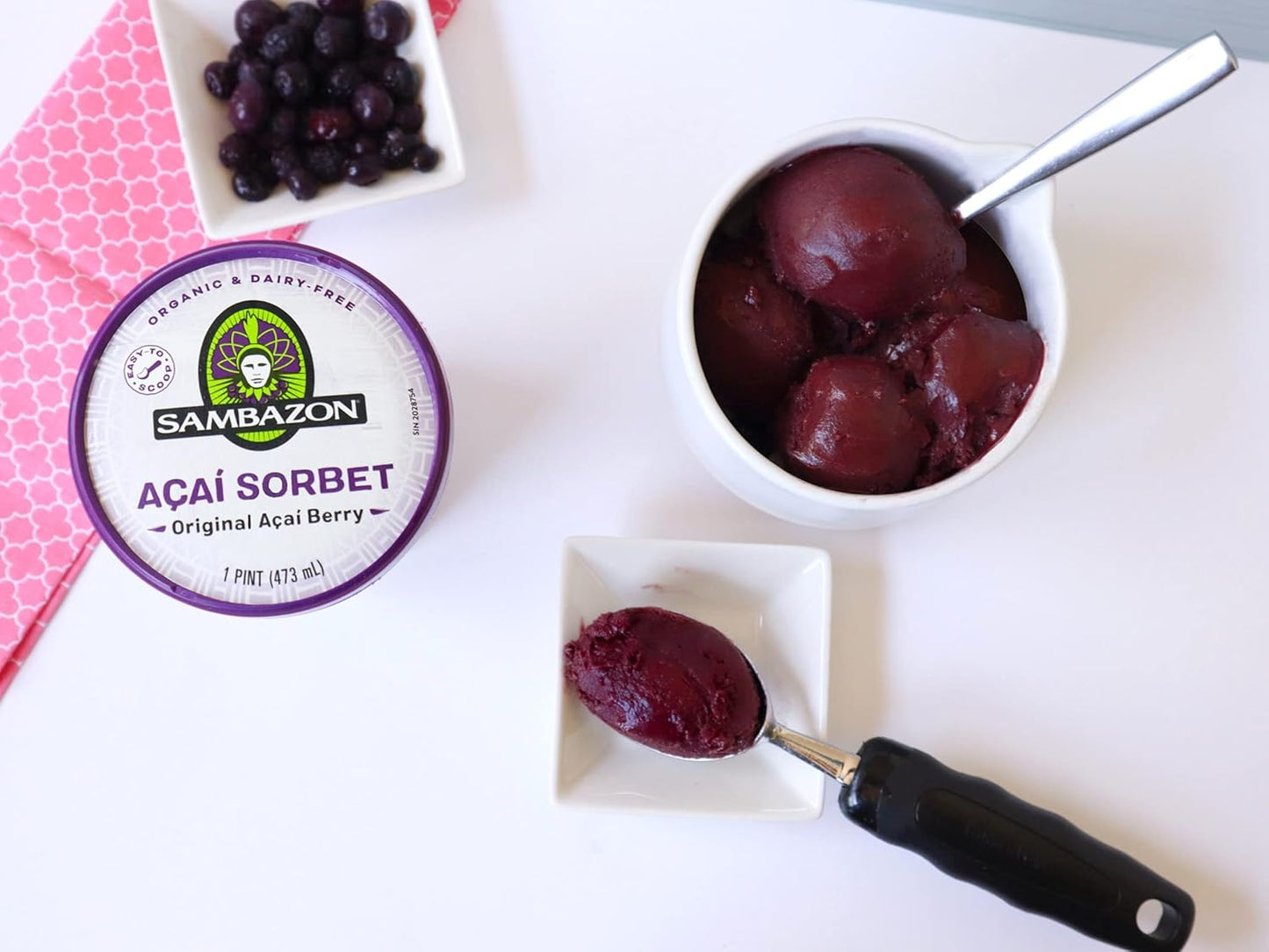 Sambazon Organic Original Açaí Berry Sorbet, 16 oz