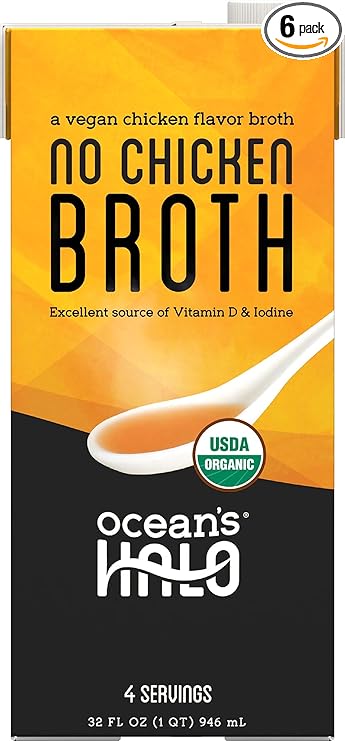 Ocean's Halo Broth No Chicken, 32 oz