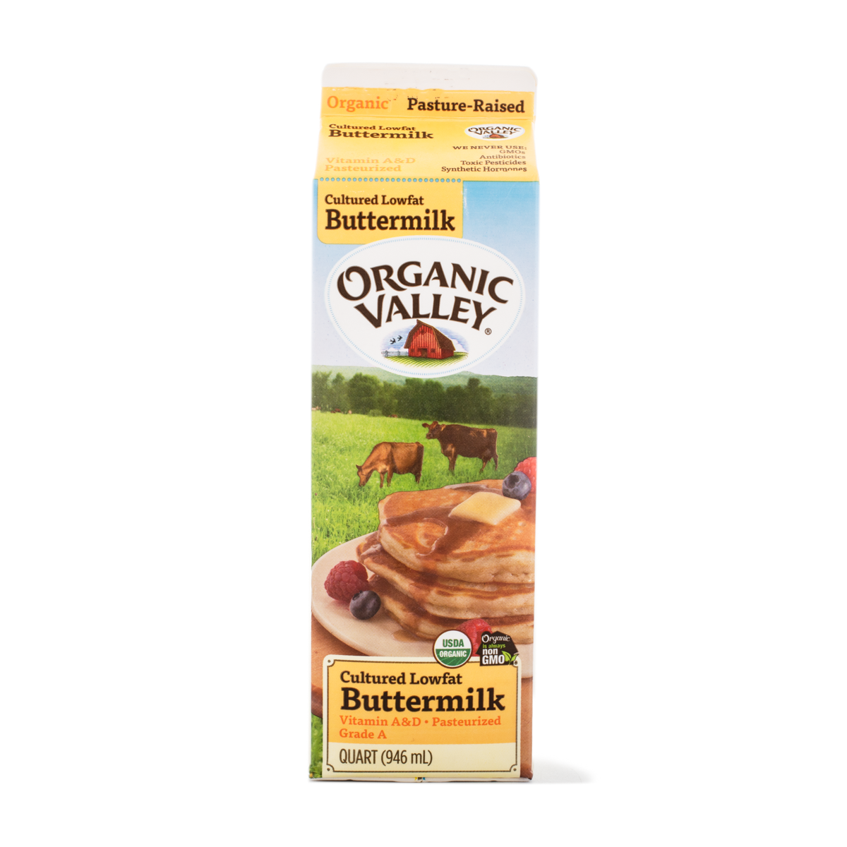 Organic Valley Organic Pasturized Lowfat 1% Buttermilk, 32 oz