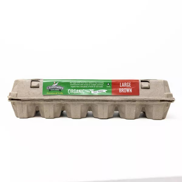 Chino Valley Organic Large Brown Grade A Eggs, 1 Dozen