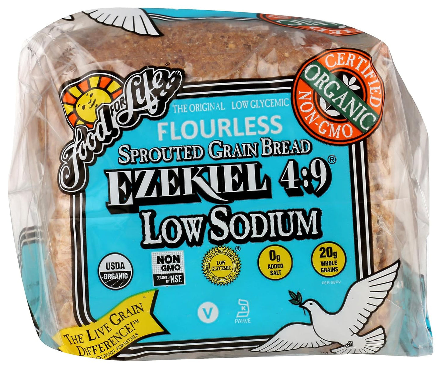 Food For Life Organic Ezekiel 4:9 Sprouted Bread, Low Sodium, 24 oz